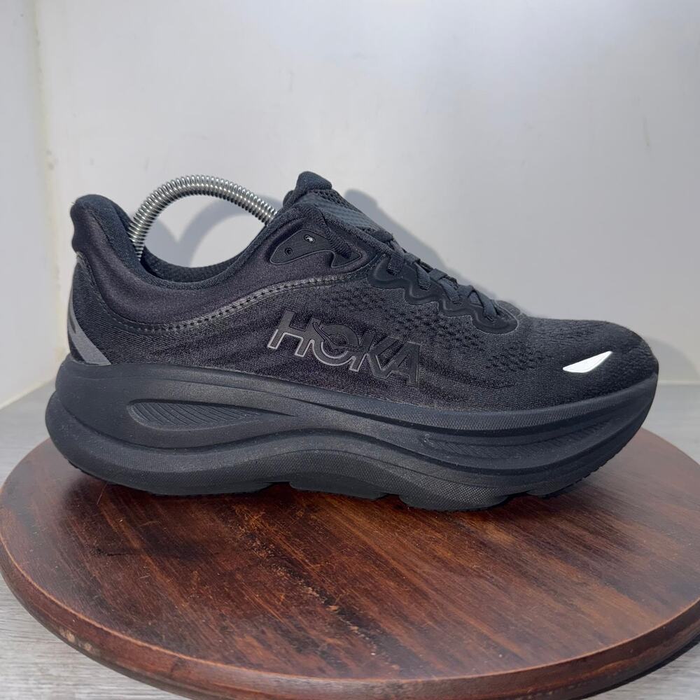Hoka One One Bondi 9 Women's Size 10B Black Running Shoes Sneakers 1162012 BBLC